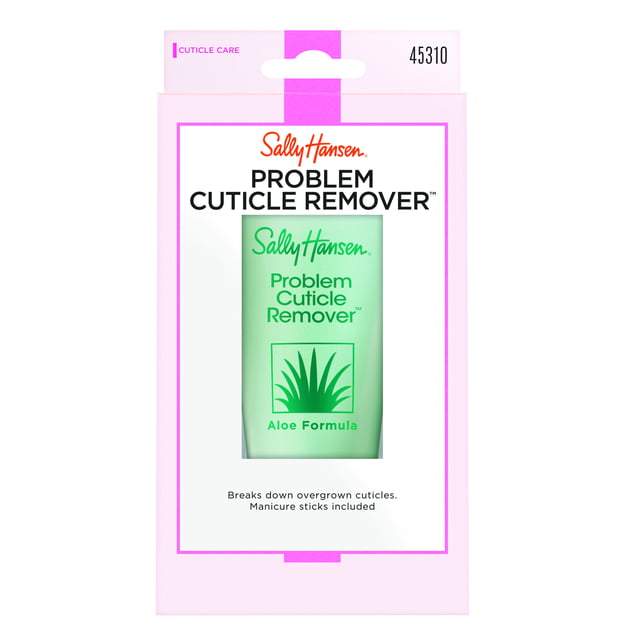 Sally Hansen Problem Cuticle Remover™, Eliminate Thick & Overgrown Cuticles, 1 Oz, Cuticle Remover Cream, Cuticle Remover Gel, Ph Balance Formula, Infused with Aloe Vera to Soothe and Condition