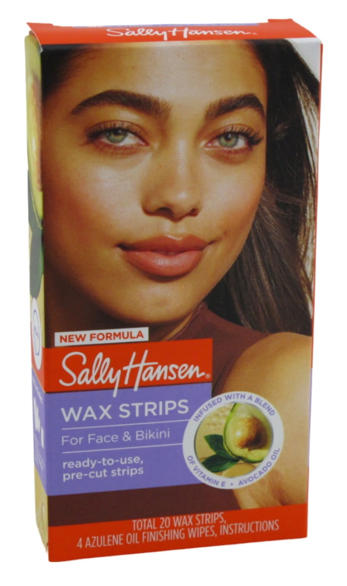 Sally Hansen Ready To Use Wax Strips For Face & Bikini 20 Ct (Pack