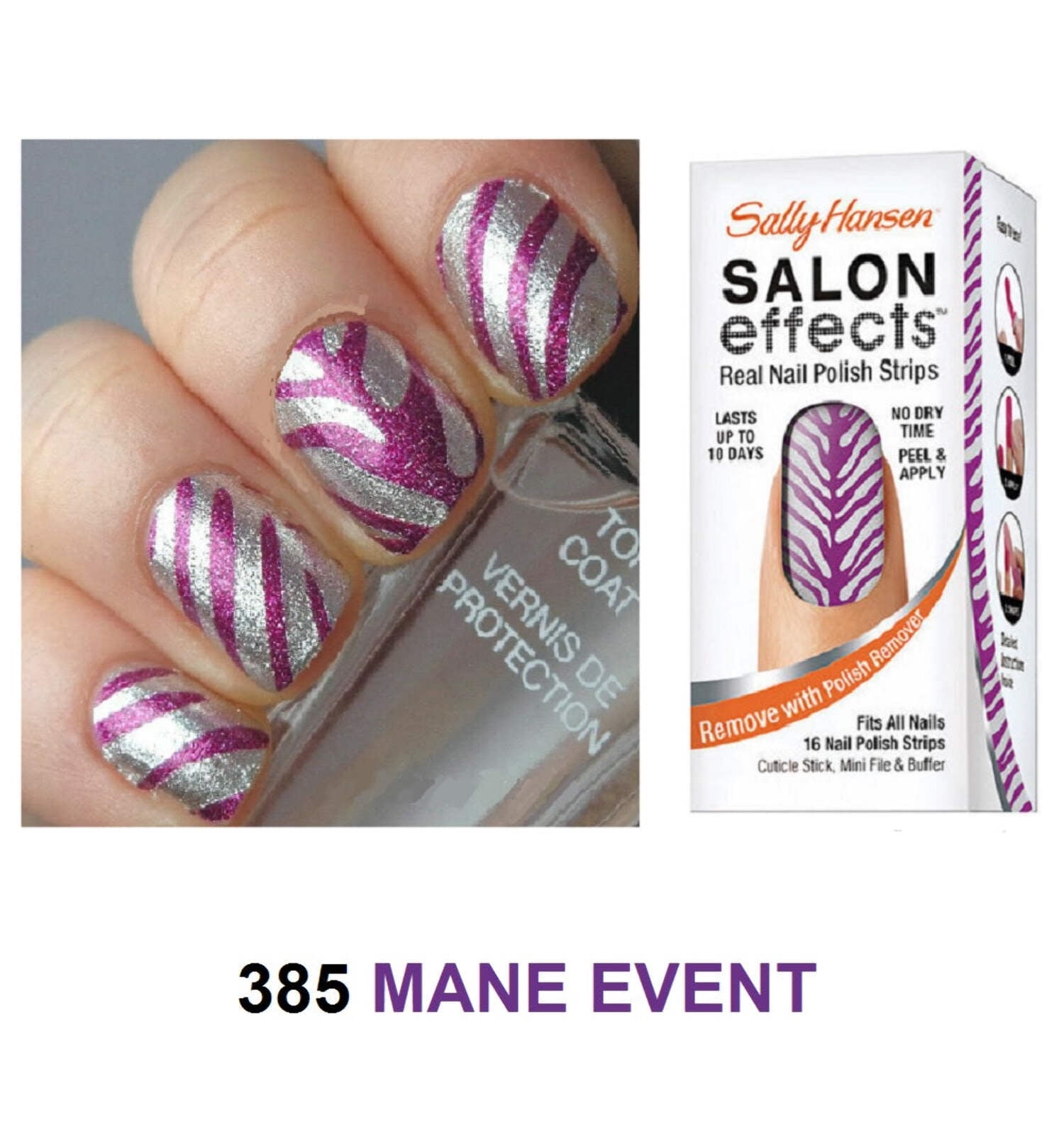 Sally Hansen SALON Effects Real Nail Polish Strips - Multi-Color Easy Nail Art