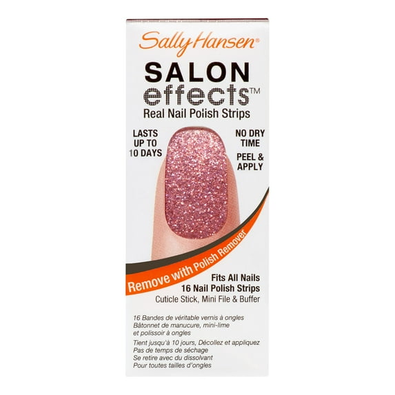 Sally Hansen Salon Effects Real Nail Polish Strips, Bling It On