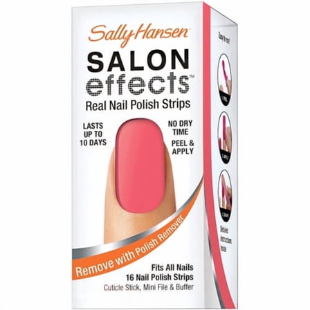 Sally Hansen Salon Effects Nail Strip, Wishful Pinking, 1 Kit