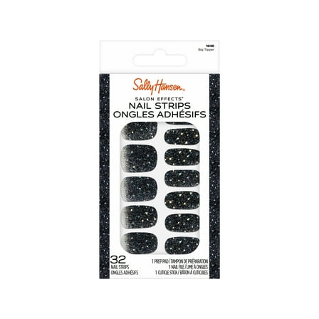 Sally Hansen Salon Effects Nail Strips, Big Tipper, 32pcs