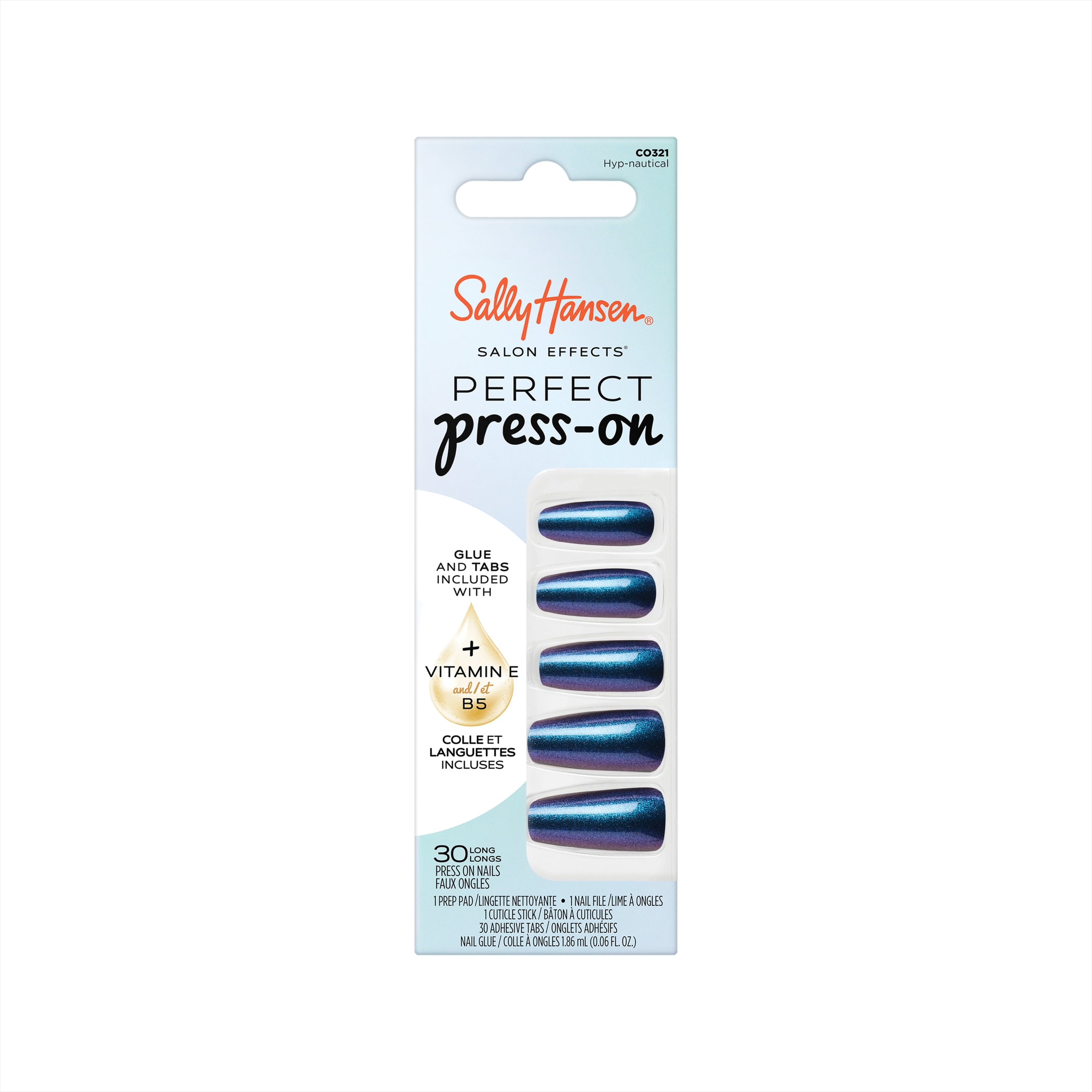 Sally Hansen Salon Effects Perfect Press On Nails Hyp Nautical Non