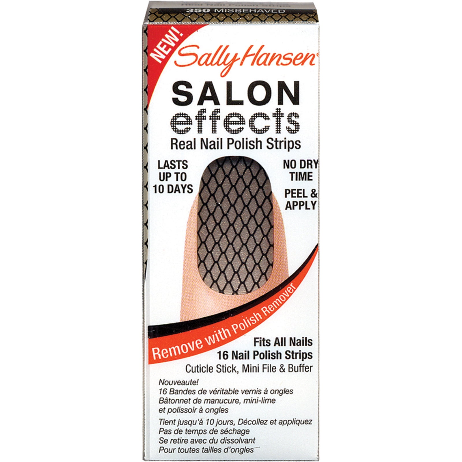 Sally Hansen Salon Effects Real Nail Polish Strips, 16 ea