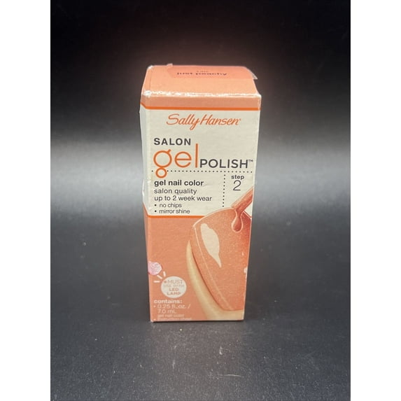 Sally Hansen Salon Gel Polish - 140 Just Peachy , 0.25 oz Nail Polish