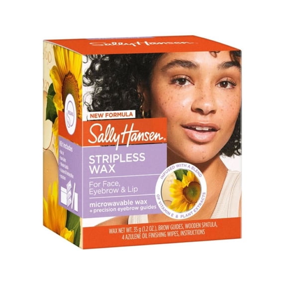 Sally Hansen Stripless Wax Kit for Face, Eyebrow, and Lip Hair Removal