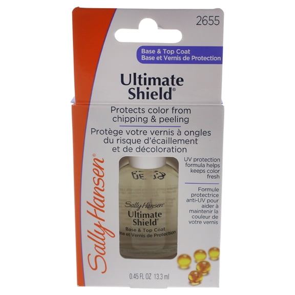 Sally Hansen Ultimate Shield Fortifying Base & Top Coat Nail Treatment, 0.45 fl oz