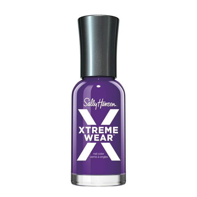 Sally Hansen Xtreme Wear Nail Polish, Purple Craze, 0.4 oz, Chip Resistant, Bold Color