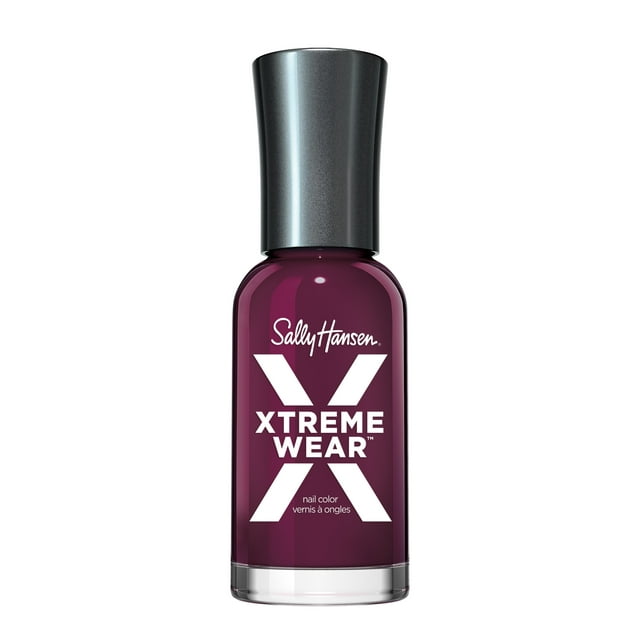 Sally Hansen Xtreme Wear Nail Polish, With The Beet, 0.4 oz, Chip Resistant, Bold Color