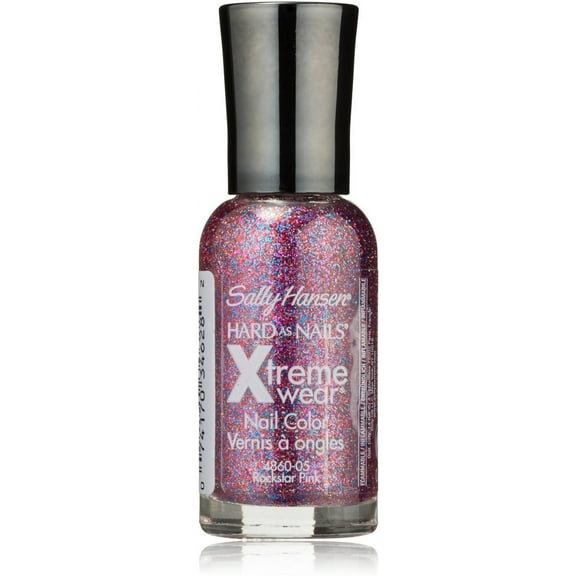 Sally HansenHard as Nails Xtreme Wear Nail Color, Rockstar Pink 0.40 oz (Pack of 6)