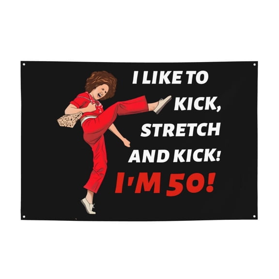 Sally O malley Banner 50th Birthday Gifts 71x47 Inch For Indoor Or Outdoor Use Business party