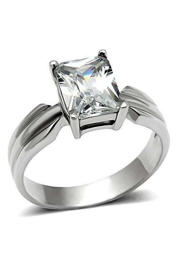 Sally Princess Cut Wedding Engagement Ring Women Solitaire Commitment Ring Band