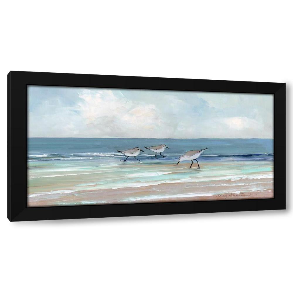 Sally Swatland 32x18 Black Modern Wood Framed Wall Art Titled - Shore ...
