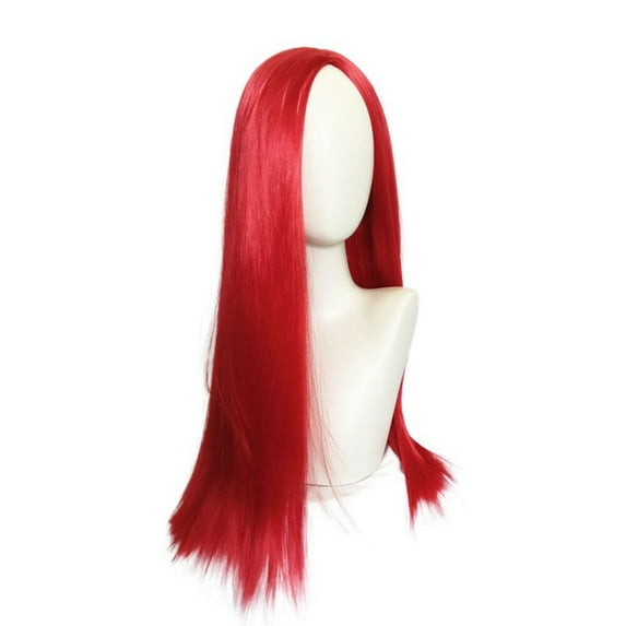 Sally Wig for Girls Women Long Straight Red Hair Wig Halloween Costume Christmas Dress Up