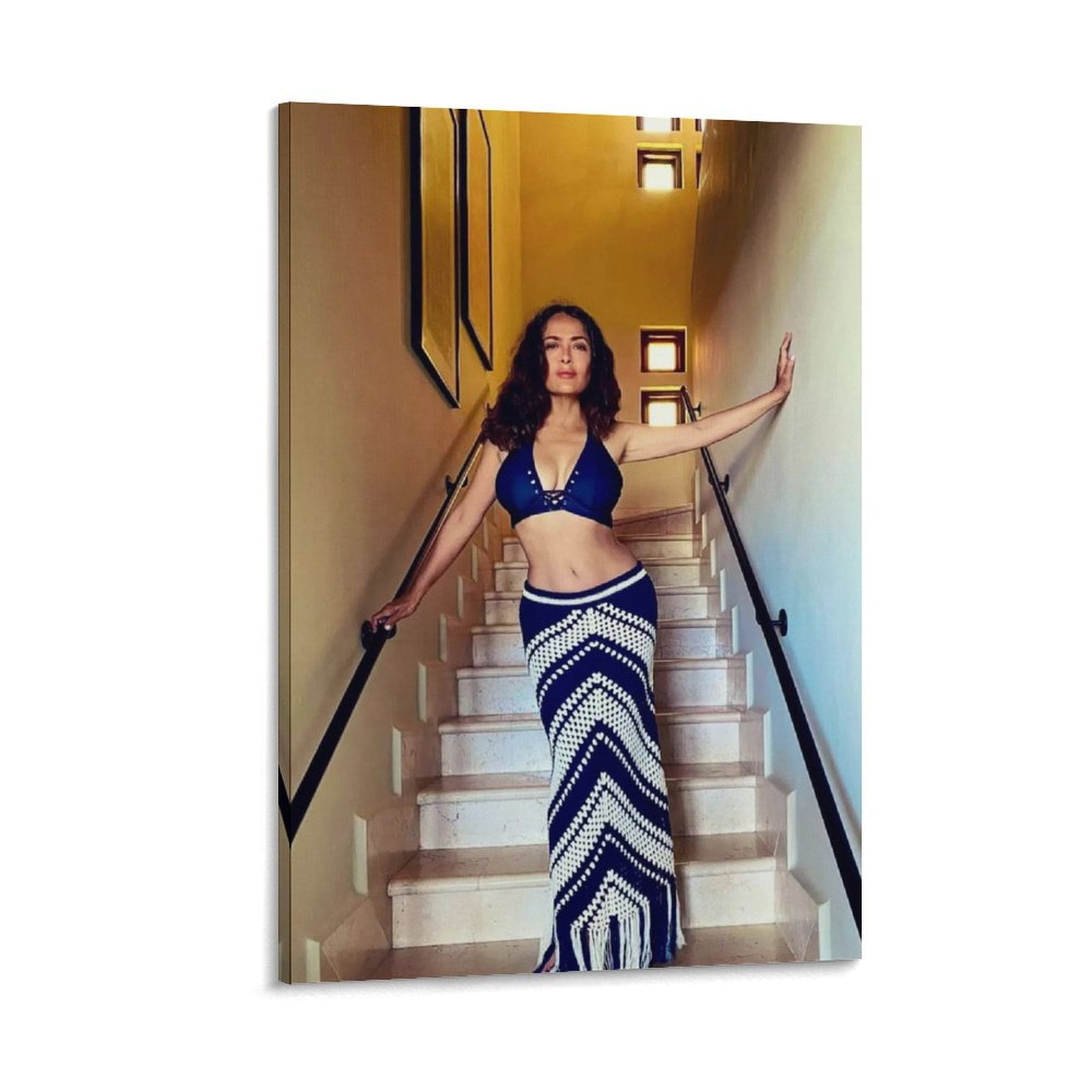 値下げしました　SELMA 180TVボード Salma Hayek Hot Girl Sexy Poster (11) Painting On Canvas Wall Art