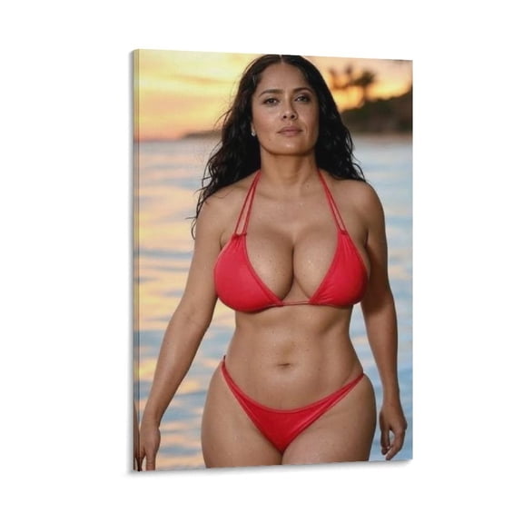 Salma Hayek Hot Girl Sexy Poster (38) Picture Print Canvas Poster Wall Paint Art Posters Decor Modern Home Artworks Gift 24x36inch(60x90cm)