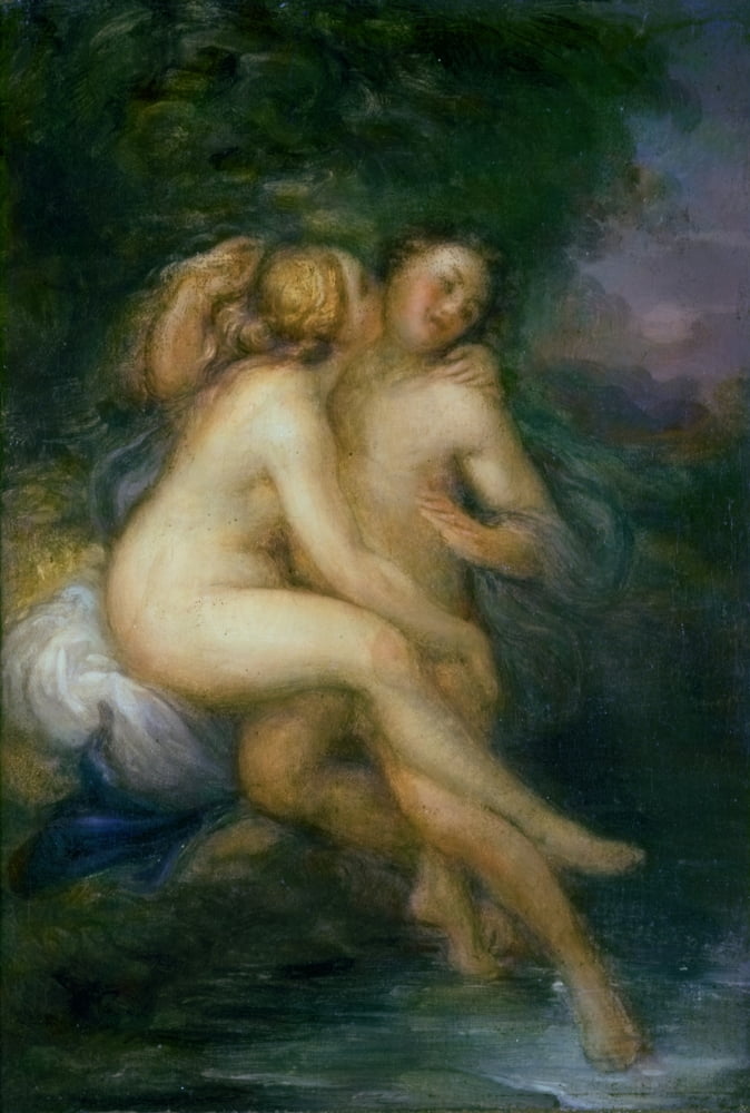 Salmacis And Hermaphroditus (Salmace Ed Ermafrodito) Canvas Art - (24 x 36)