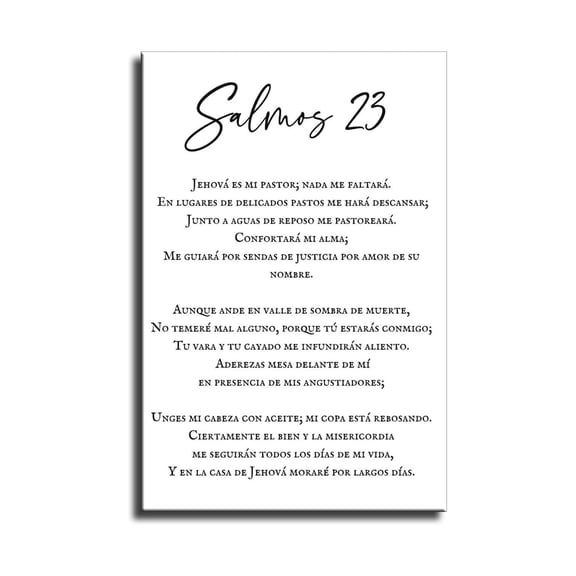 Salmo 23 En Español, Christian Bible Verse Wall Art, Printable Psalm Poster for Kitchen, Bathroom, and Room Decor
