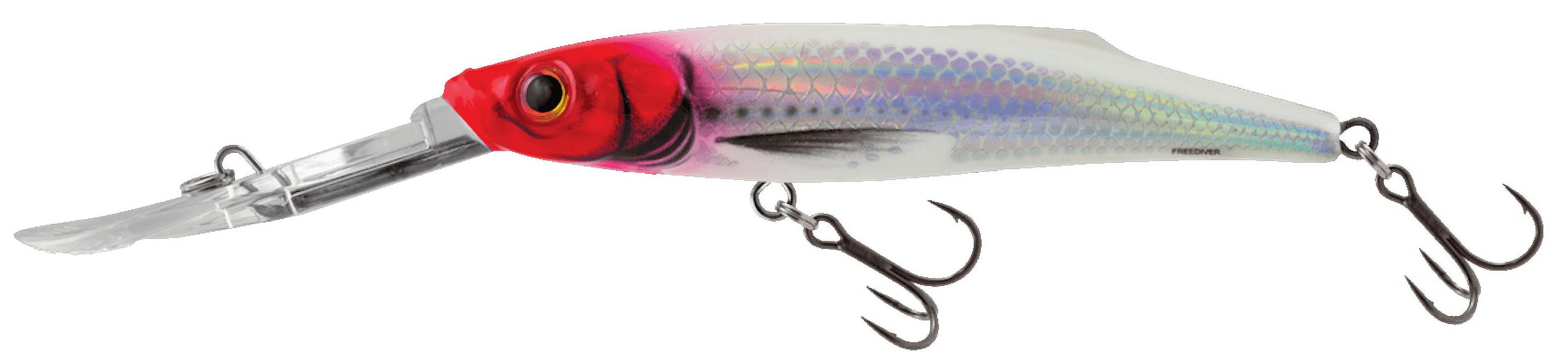 Salmo Freediver 9cm Super Deep Runner Holographic Red Head Hard Bait Lure