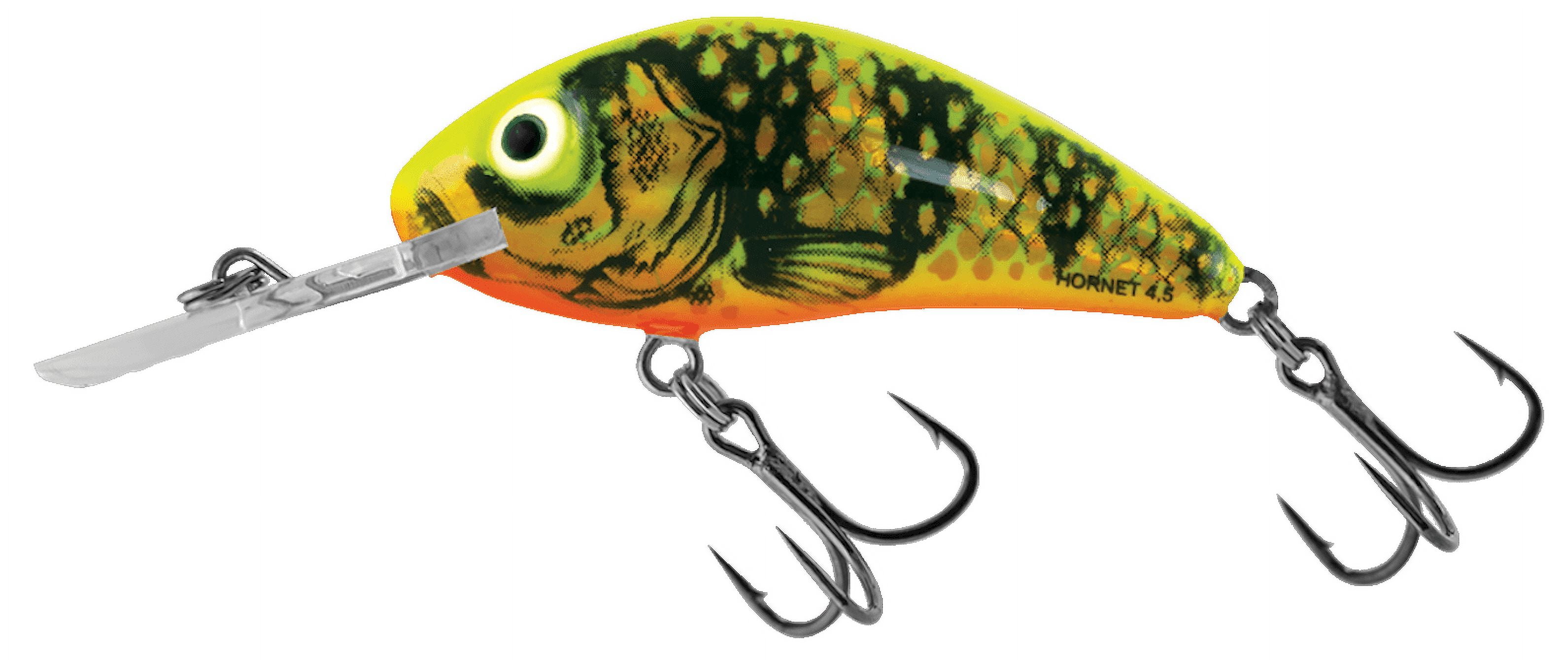 Salmo Rattlin Hornet 4.5cm Floating Crankbait Gold Fluoroscent Perch Hard Bait Lure