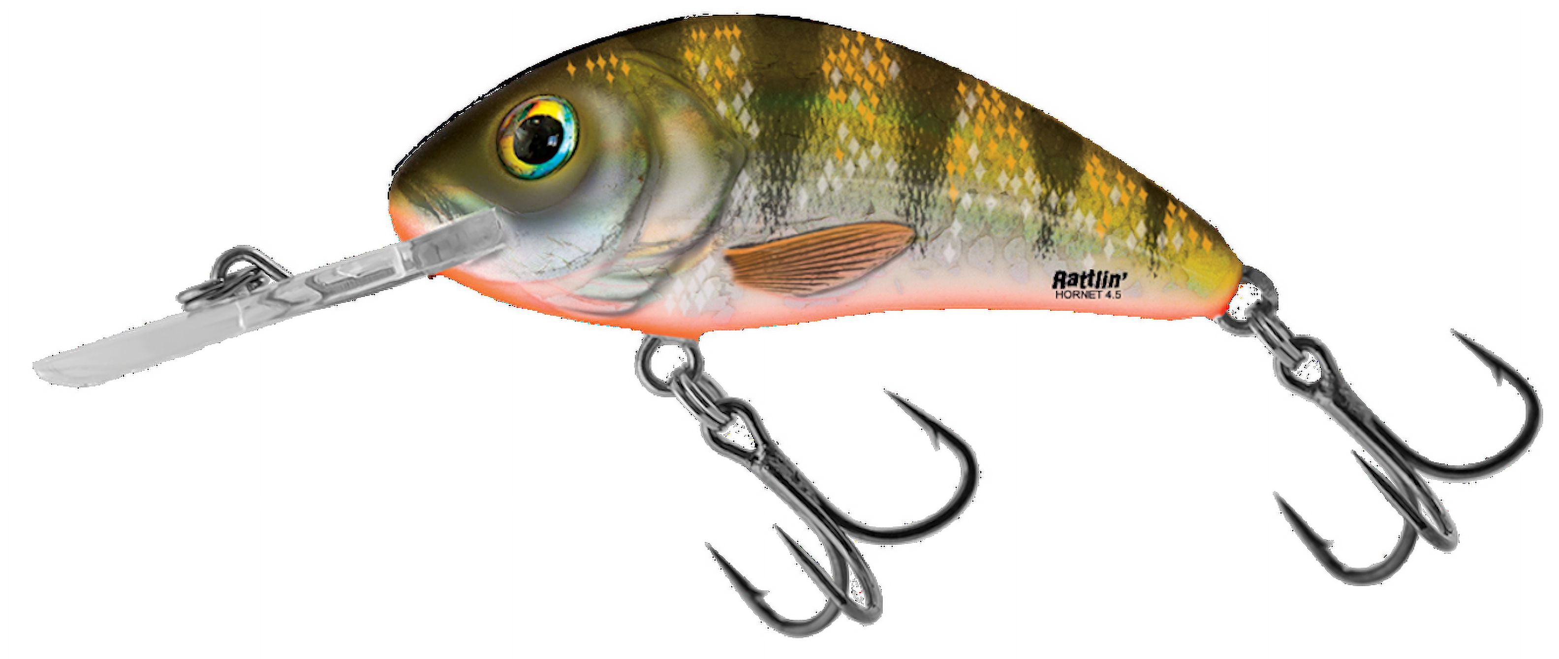 Salmo Rattlin Hornet 4.5cm Floating Crankbait Yellow Holographic Perch Hard Bait Lure