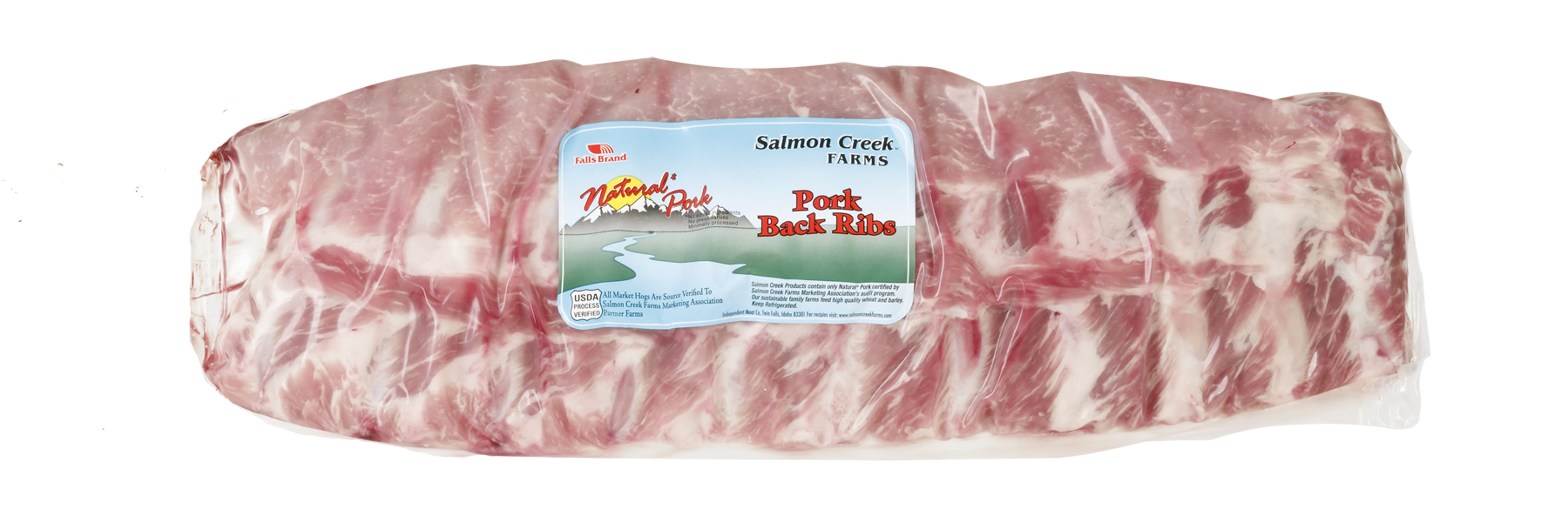Salmon Creek Farms Natural Pork Back Ribs, 1011 Ribs per Package 3.13