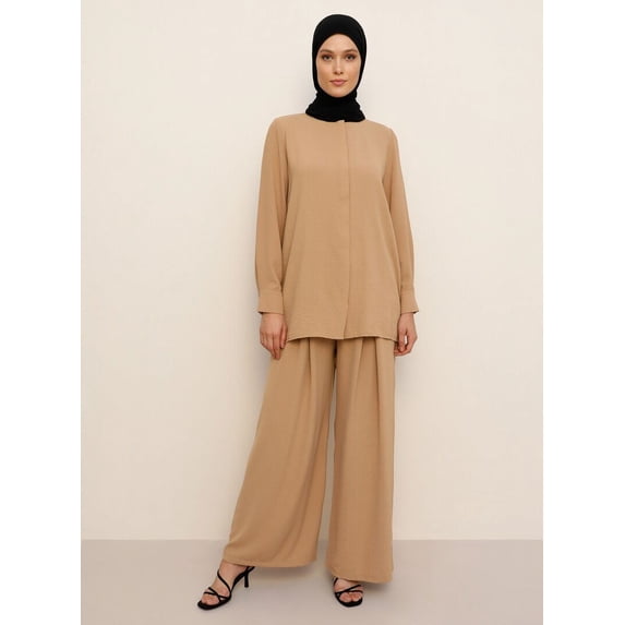 Salmon - Crew neck - Tunic - Refka