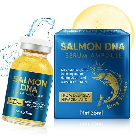 Salmon DNA Ampoule Serum, Anti-Wrinkle Serum for Face, 35ML