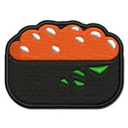 Salmon Egg Ikura Nigiri Sushi Sashimi Applique Multi-Color Embroidered Iron-On Patch - 2.0 Inch Mini