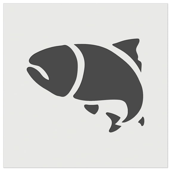 Salmon Fish DIY Cookie Wall Craft Stencil - 11.5 Inch