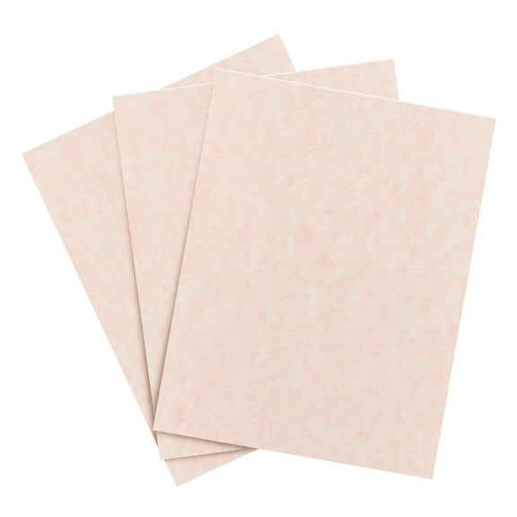 Salmon Parchment Cardstock – Great for Certificates, Menus and Wedding Invitations | Medium Weight 65lb Cover (176gsm) | 8.5 x 11” | 50 Sheets per Pack
