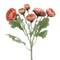 Salmon Pink Ranunculus Spray Artificial Flower