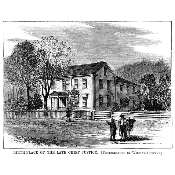Salmon Portland Chase N(1808-1873). Chief Justice Of The United States Supreme Court 1864-1873. The Birthplace Of Chase
