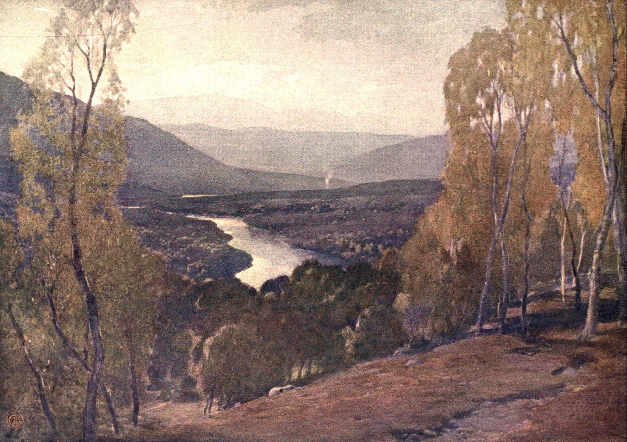 Salmon Rivers & Lochs of Scotland 1909 The Dee Canvas Art - James Cadenhead (18 x 24)