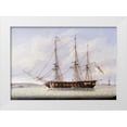 thumbnail image 1 of Salmon, Robert 24x18 White Modern Wood Framed Museum Art Print Titled - Sloop on The Mersey, 1 of 4