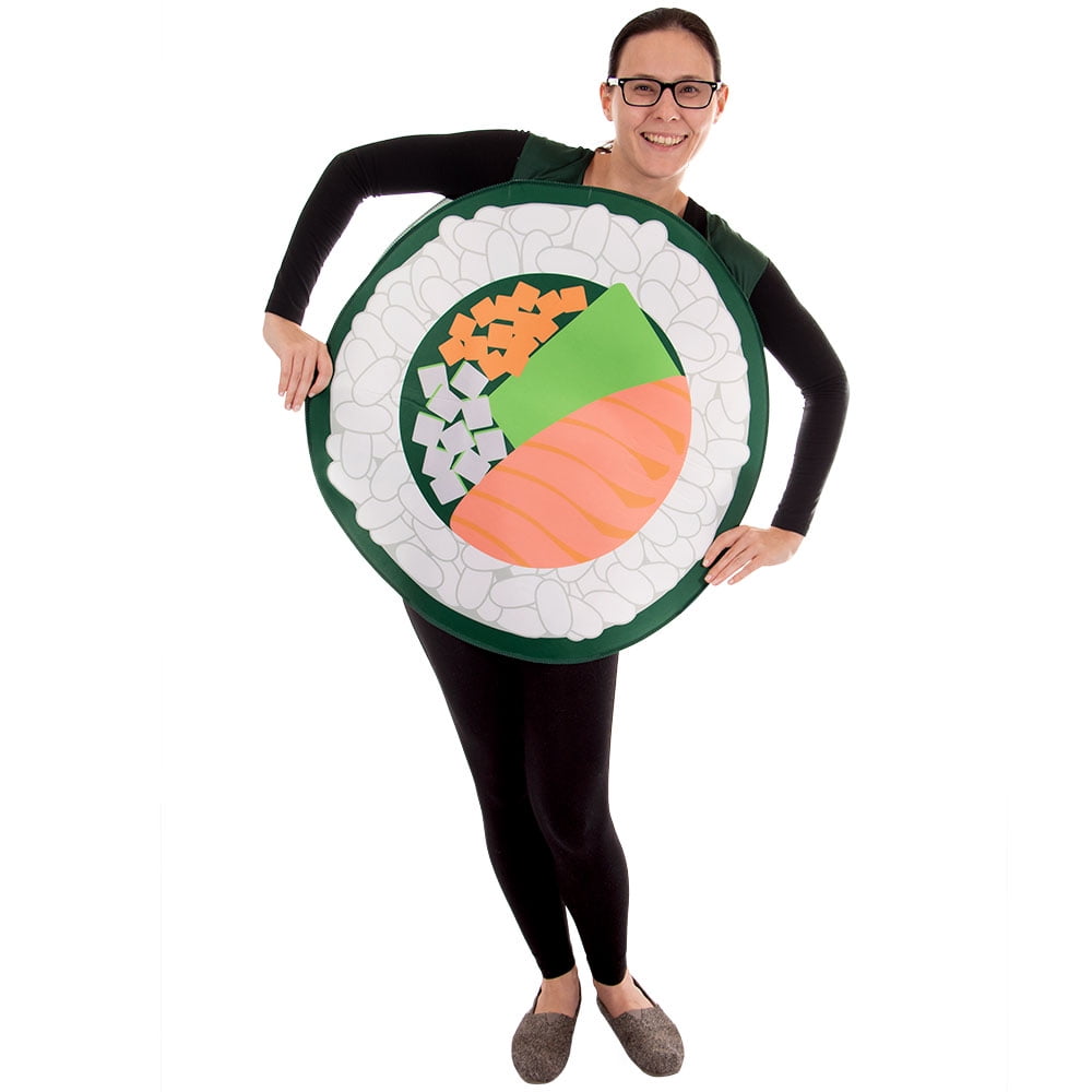 Salmon Sushi Roll Halloween Costume – Funny Unisex Food Costume, Men & Women