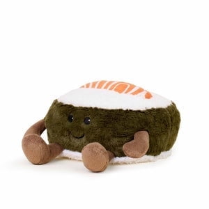 Salmon Sushi Warmies Cozy Plush Heatable Lavender Scented Stuffed Animal