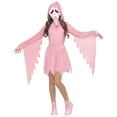 thumbnail image 1 of Salmonnus Pink Glitter Ghost Halloween Costume for Women, Hooded Ghost Costume Dress with Mask, Spooky Horror Halloween Party Cosplay Outfit for Masquerade and Themed Events, 1 of 7