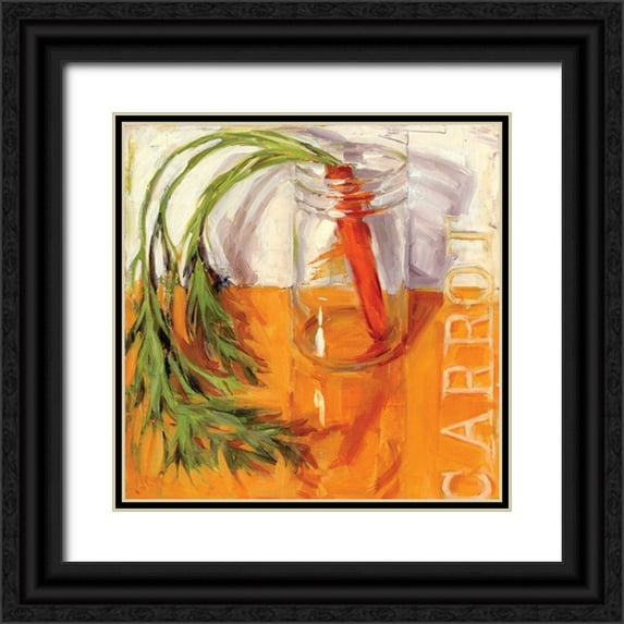 Salness, Annie 20x20 Black Ornate Wood Framed with Double Matting Museum Art Print Titled - Carrot