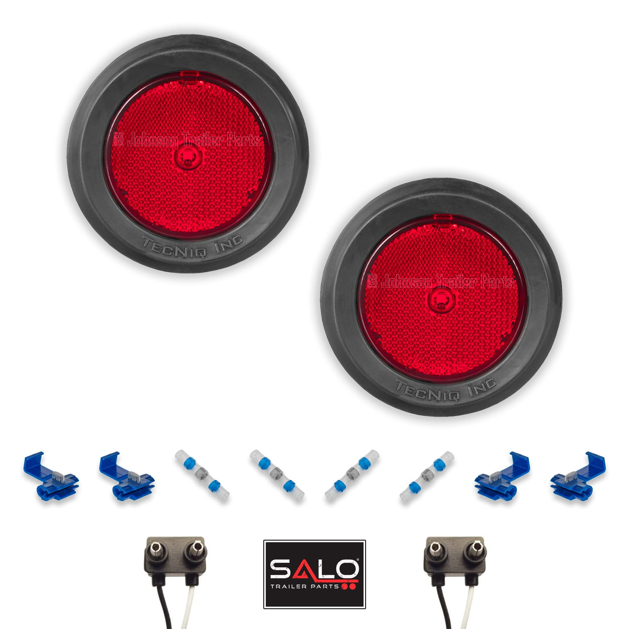 Salo Trailer Parts S12 STF9 Red Led Light Kit 2.5" LowProfile Side