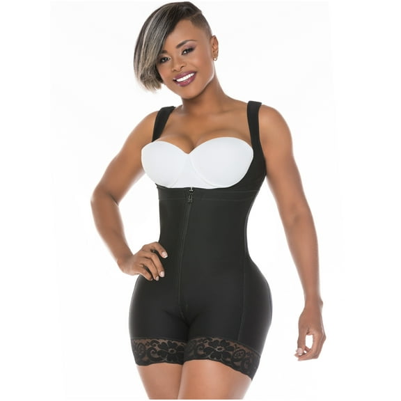 Salome 0217 Fajas Colombianas Reductoras Postpartum Girdle Shaper for Women Black 3XL