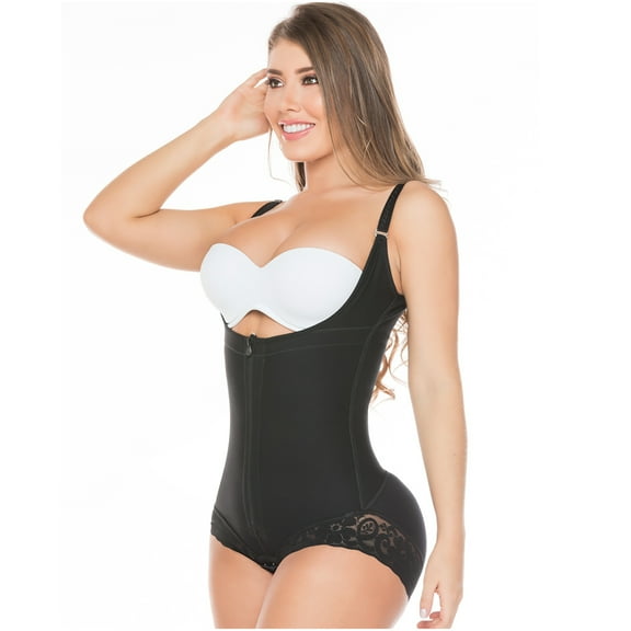 Salome 0413 Fajas Colombianas Reductoras Tummy Control Body Shaper for Women Beige XS