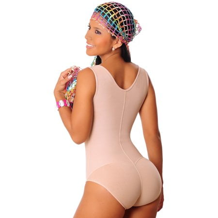 Salome 0419 Fajas Colombianas Reductoras Butt Lift Panty Girdle Bodysuit for Women Black 2XL