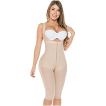 Salome 0520 Fajas Colombianas Post Surgery Girdle Waist Trimmer for Women Beige S