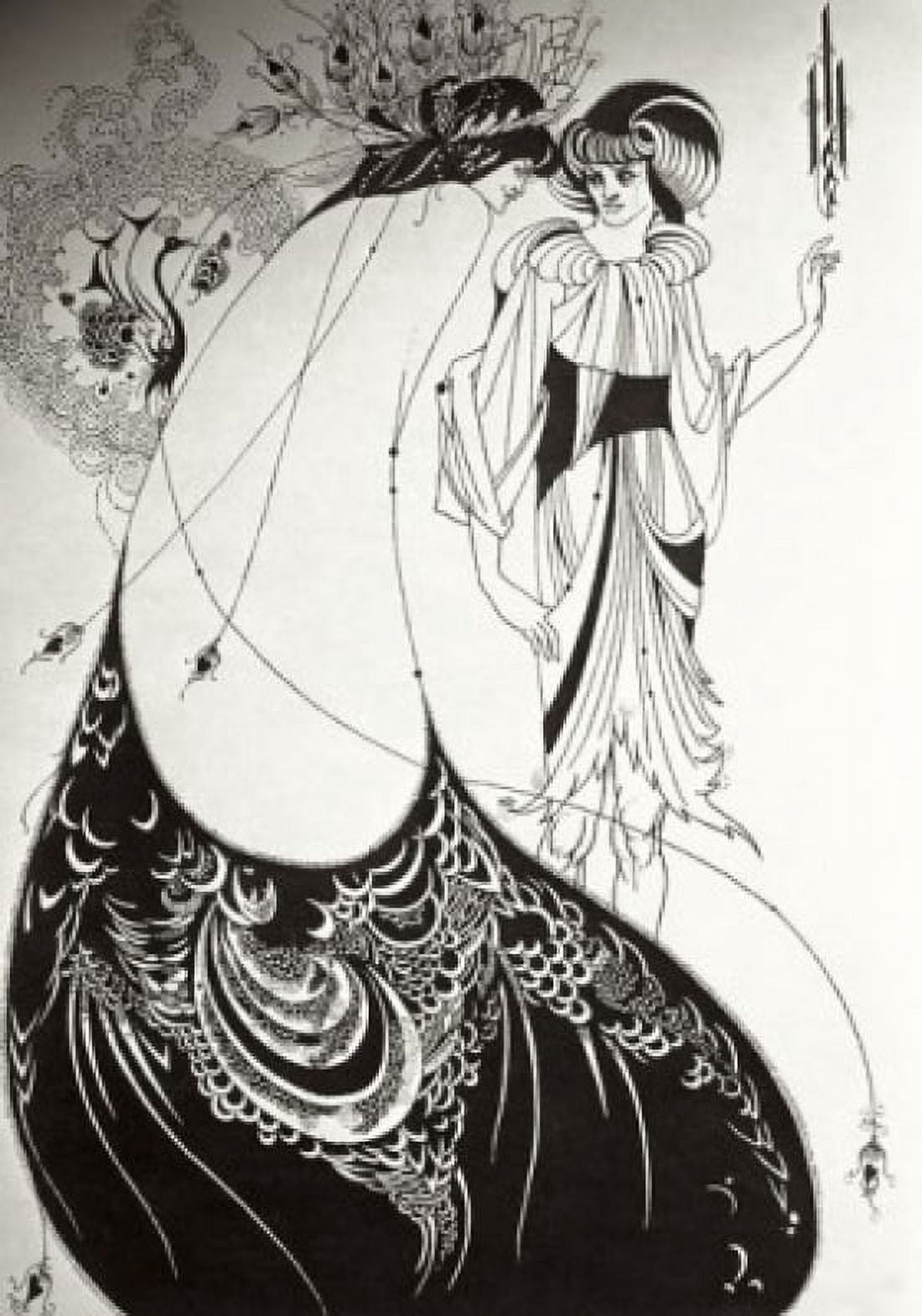Salome 19th C Aubrey Vincent Beardsley (872-1898British) Fogg Art Museum Cambridge Massachusetts Canvas Art - Aubrey Vincent Beardsley (18 x 24)
