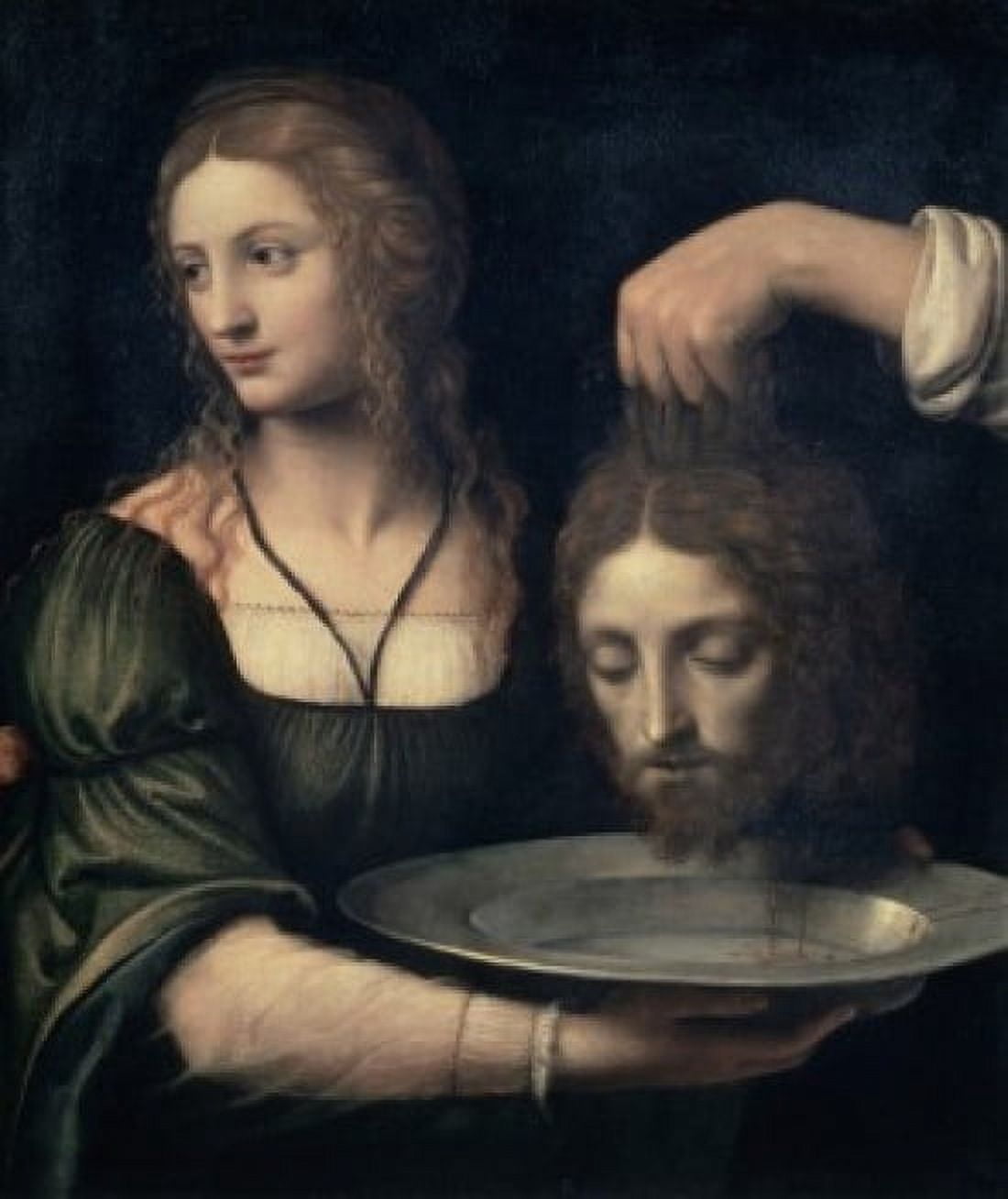 Salome Receiving the Head of John the Baptist 16th C Bernardino Luini (ca 1480-1532Italian) Musee LouvreParis Canvas Art - Bernardino Luini (18 x 24)