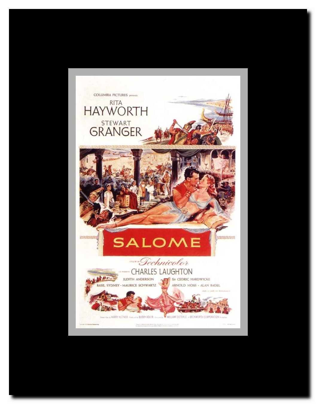 Salome: The Dance of the Seven Veils Framed Movie Poster