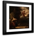 thumbnail image 1 of Salomon Koninck 12x14 Black Modern Framed Museum Art Print Titled - The Annunciation (1655), 1 of 5