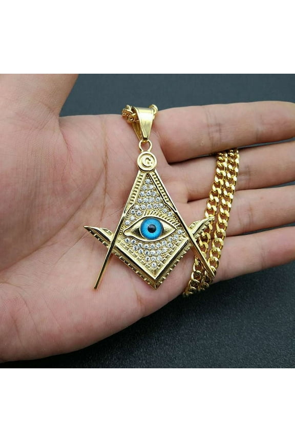 Salomon Masonic Star of David Men 14K Yellow Gold Necklaces Pendant Chain Punk New in For Women Fashion Jewelry Gifts