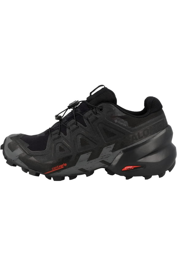 Women's Speedcross 6 Gore-Tex Trail Running Shoes, Black/Black/Phantom, Size 7.5